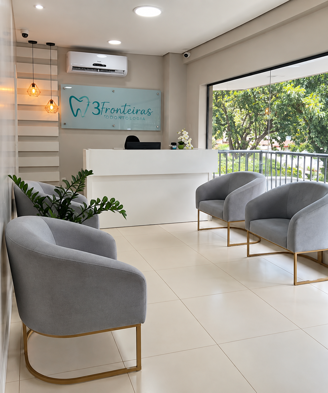 Recepção da 3 Fronteiras Odontologia